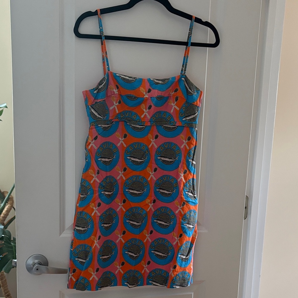 Colorful Caviar Print Slip Dress - Picture 2 of 7